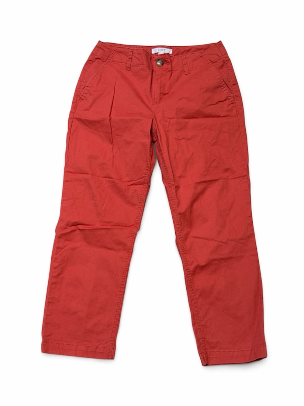 LOFT Women's Brick Red Chino Pants